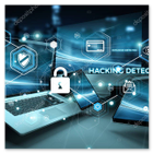 Icona antivirus su schermo di PC