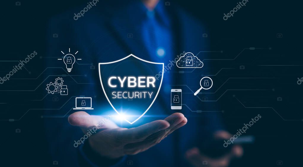 Icona di affidabilità con scudo su sfondo tecnologico